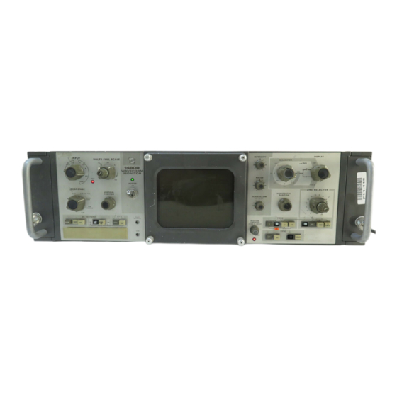 Tektronix 1480R Series Instruction Manual
