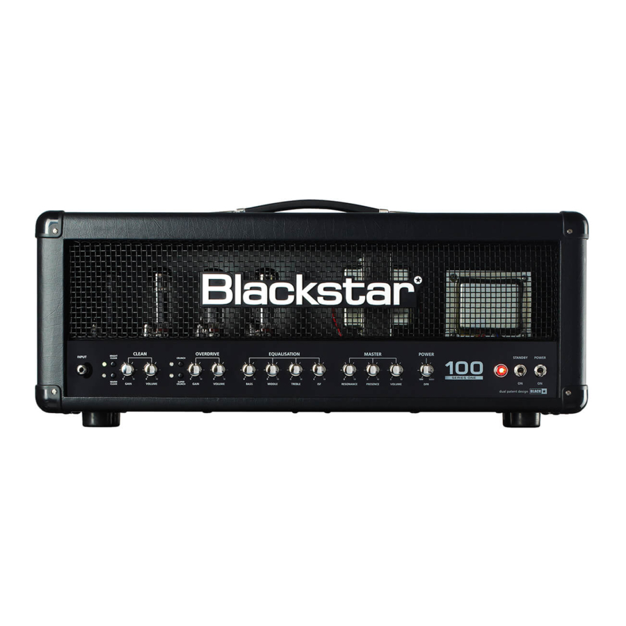 Blackstar One 100 Series - Combo Guitar Amp Manual