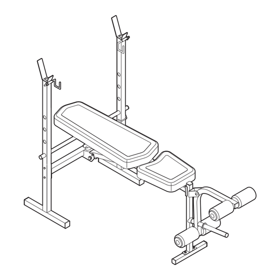 Weider 170 Tc Bench Manuel De L'utilisateur