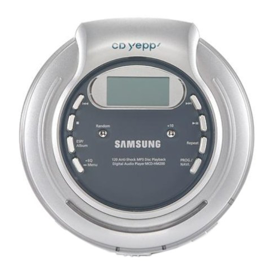 Samsung CD YEPP MCD-HM200H Instruction Manual