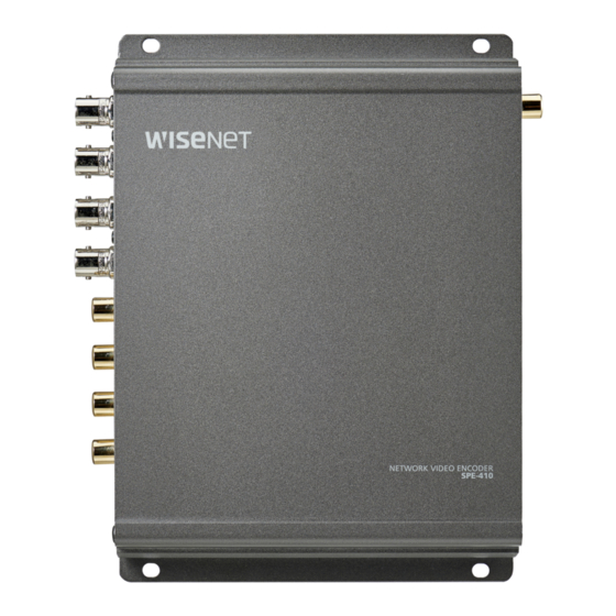 Wisenet SPE-410 Quick Manuals