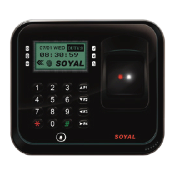 Soyal AR-837-EL Manual