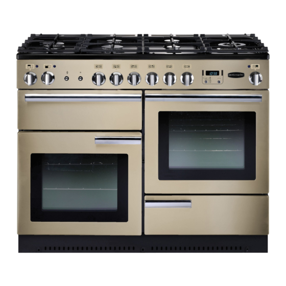 Rangemaster Professional+ 110 Gas User Manual & Installation & Service Instructions