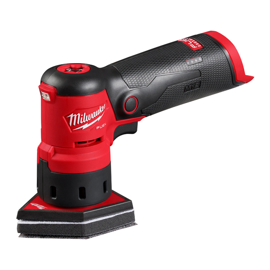 Milwaukee M12 FUEL 2531-20 - ORBITAL DETAIL SANDER Manual