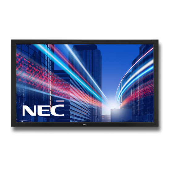 NEC MultiSync V652-TM Manuals