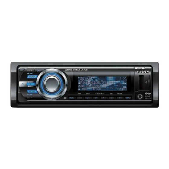 Sony CDX-GT780UI Installation/Connections