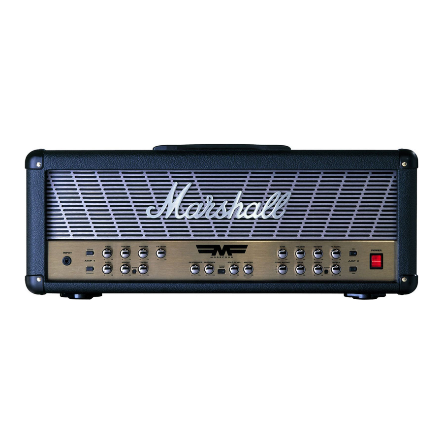 Marshall Amplification MF350 Owner's Manual