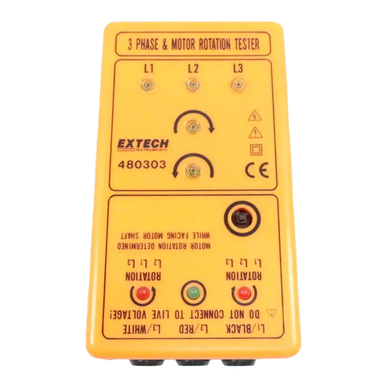 Extech Instruments 480303 User Manual