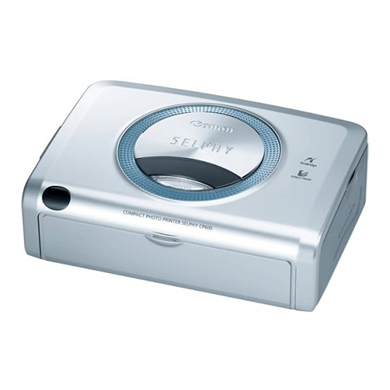 Canon SELPHY CP600 User Manual