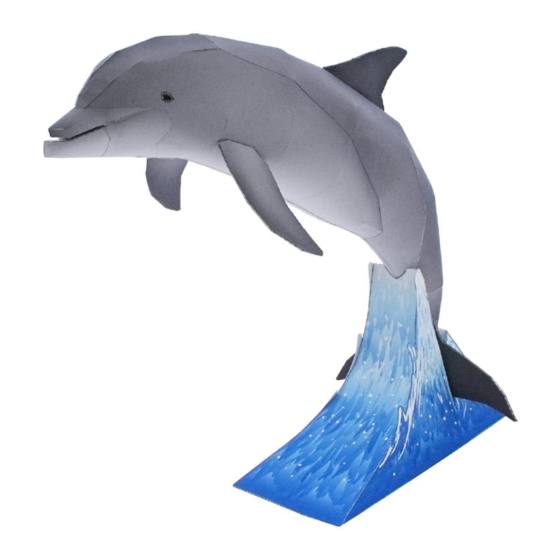 Canon CREATIVE PARK Bottlenose Dolphin Assembly Instructions