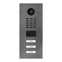Doorbird D210 V Series Installation Manual