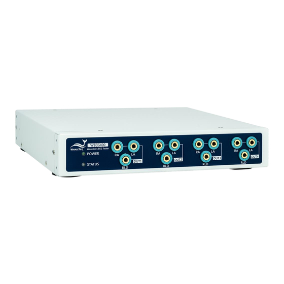 WHALETEQ WECG400 Manual