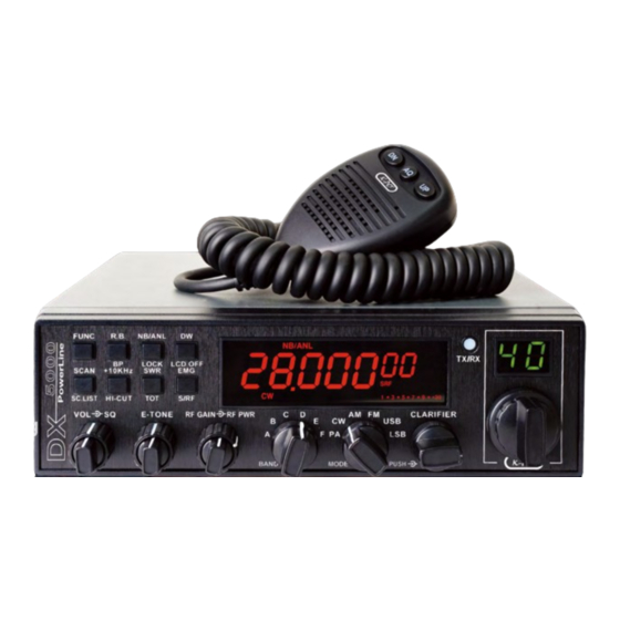 K-PO DX-5000 PLUS 10 Meter Radio Manuals