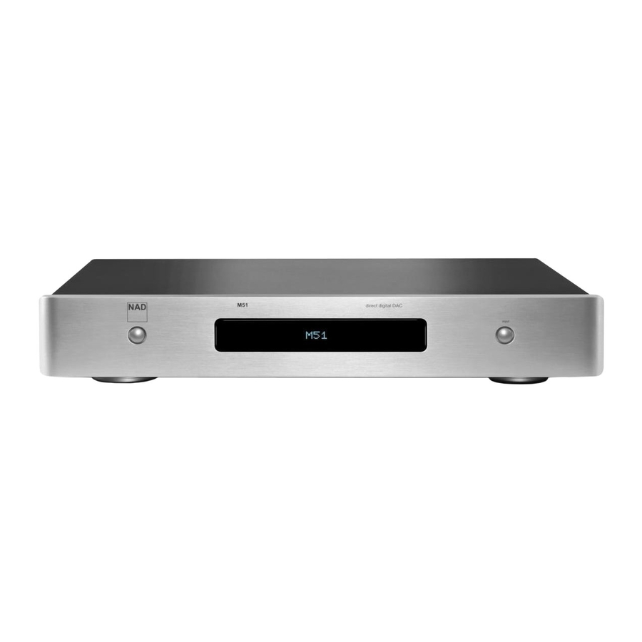 NAD M51 Owner's Manual