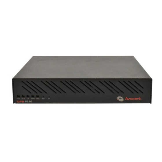 Avocent CPS810 Installer/User Manual