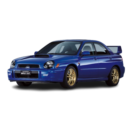 Subaru IMPREZA 2001 Service Manual