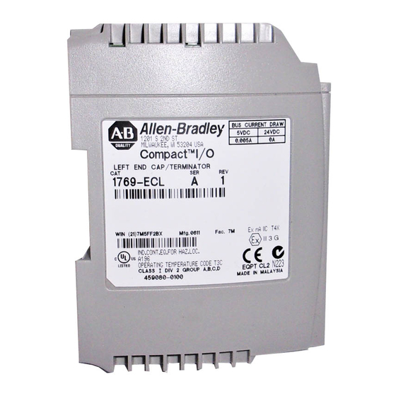 Allen-Bradley 1769-ECR Installation Instructions Manual