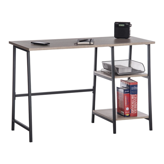 Teknik Industrial Style Bench Desk 5420032 Instruction Booklet