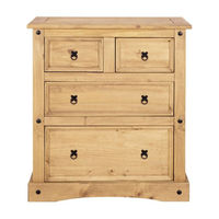 Birlea CORONA 2+2 DRAWER CHEST Assembly Instructions Manual