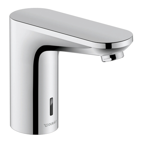 DURAVIT Sensor 1 SE1090007 Instructions For Mounting And Use