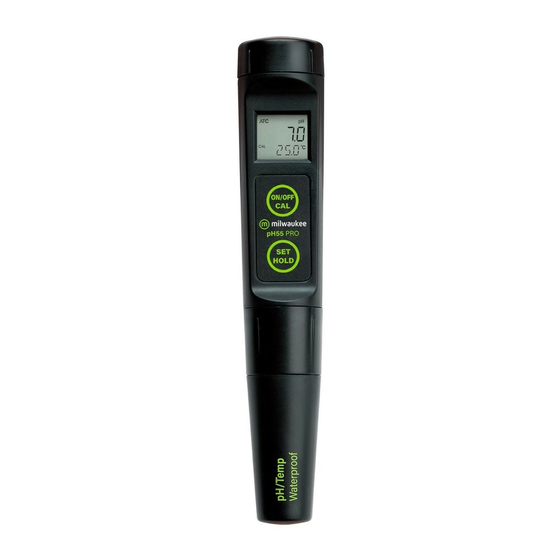 Milwaukee pH55 PRO User Manual