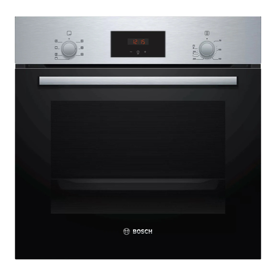 Bosch HBF113BR0A User Manual And Installation Instructions