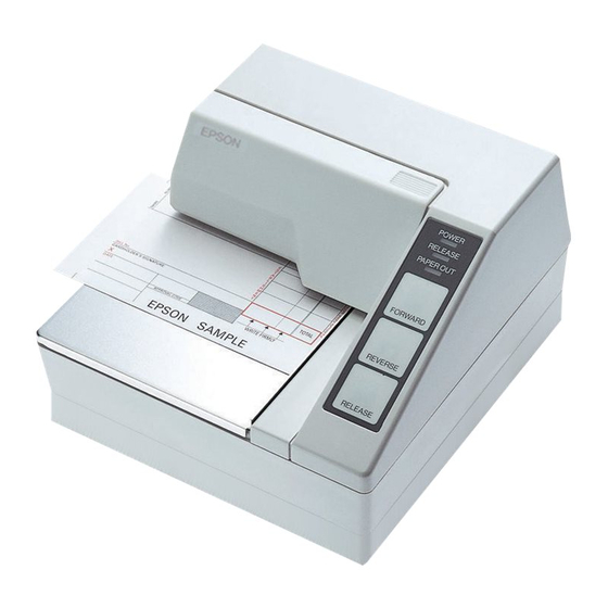 Epson TM U295 - B/W Dot-matrix Printer User Manual
