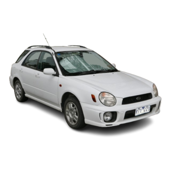 Subaru IMPREZA 2001 Service Manual