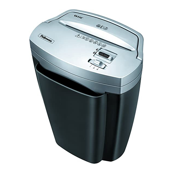 Fellowes POWERSHRED W11C Manual