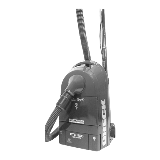 Oreck DutchTech DTX 1100 User Manual