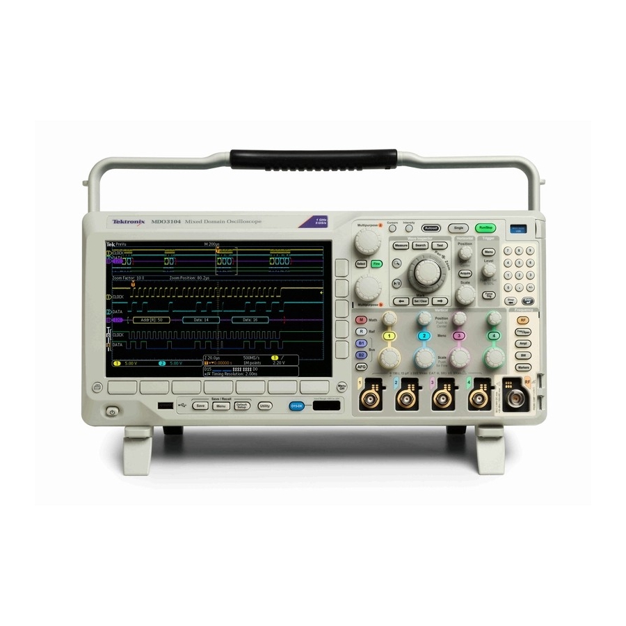 Tektronix MDO3104 User Manual