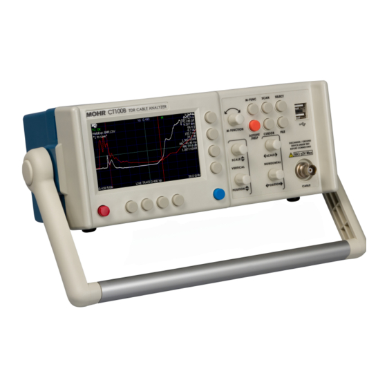 Mohr CT100B Series Operator's Manual
