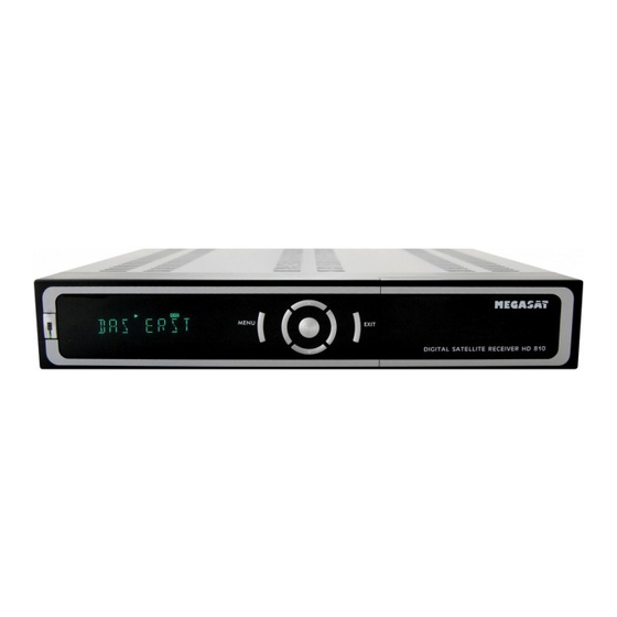 Megasat HD 810 Manual