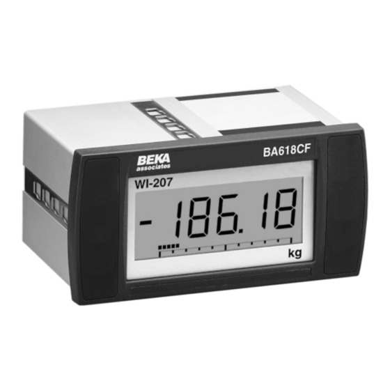 BEKA FOUNDATION BA618CF-F Manual