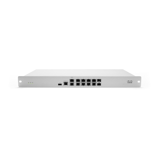 Cisco MERAKI MX84 Resetting Manual