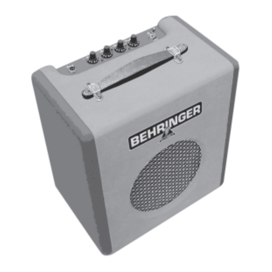 Behringer Thunderbird BX108 User Manual