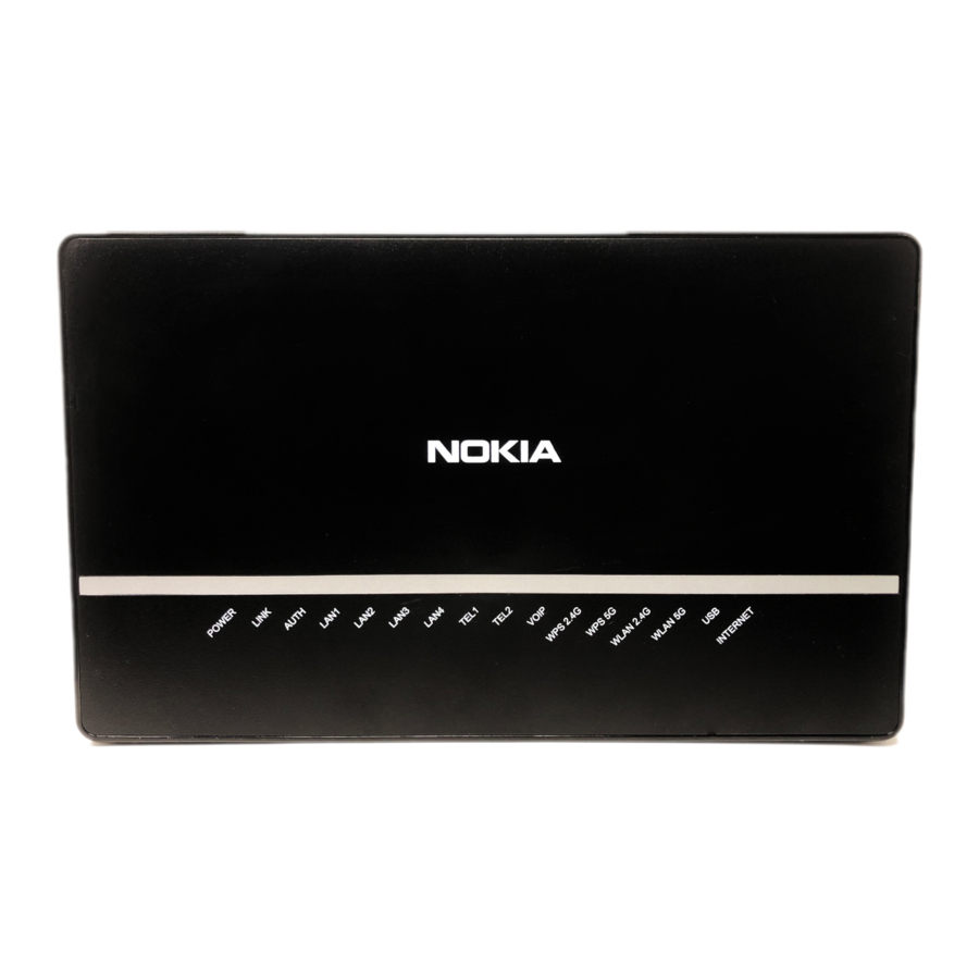 Nokia G-240W-C - Network Router Quick Setup Guide