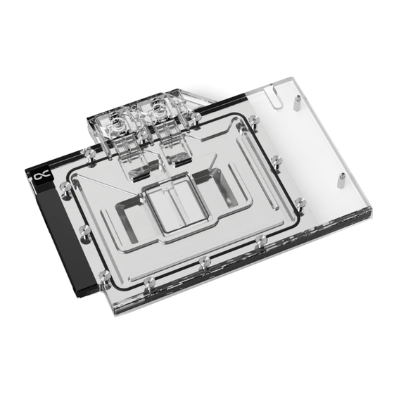 Alphacool Eisblock Aurora Acryl RTX 4080 Strix with Backplate Manual