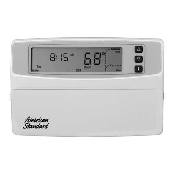 American Standard ASYSTAT500C Owner's Manual