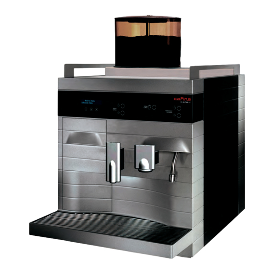 Melitta Cafina ALPHA-F Operating Instructions Manual