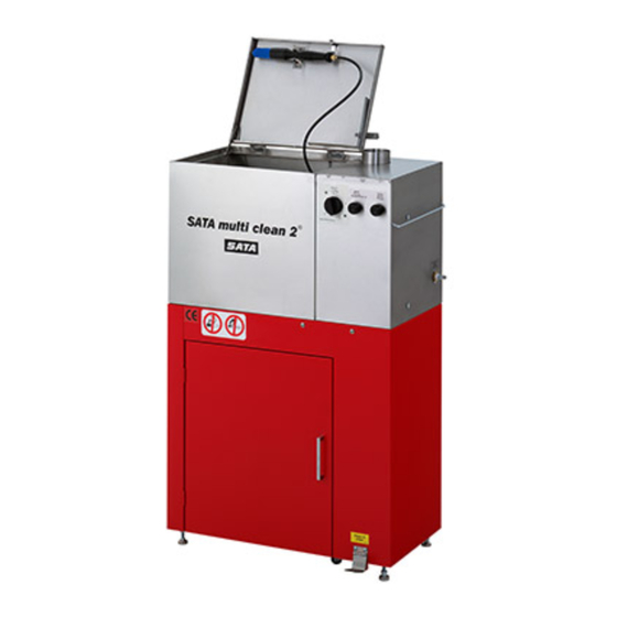 SATA Multi clean 2 Operating Instructions Manual