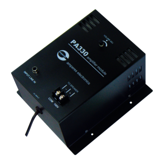 Amperes PA330 Instruction Manual