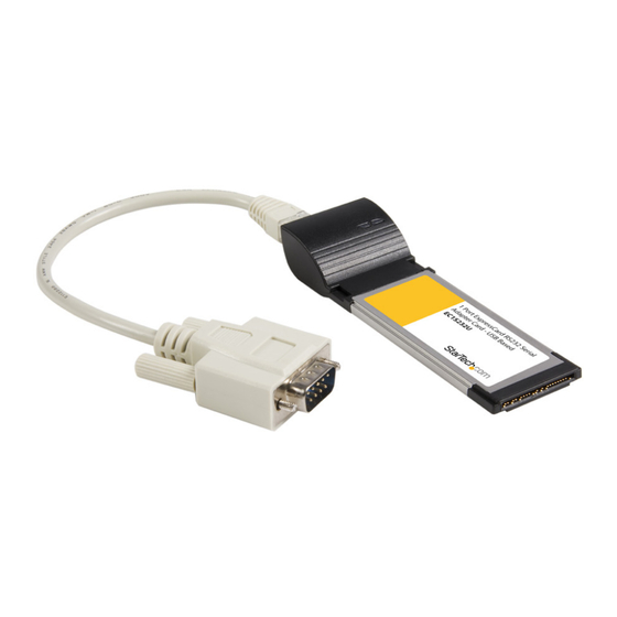 StarTech.com EC1S232U Instruction Manual