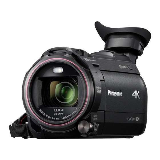 Panasonic HC-VXF999 Basic Operating Instructions Manual