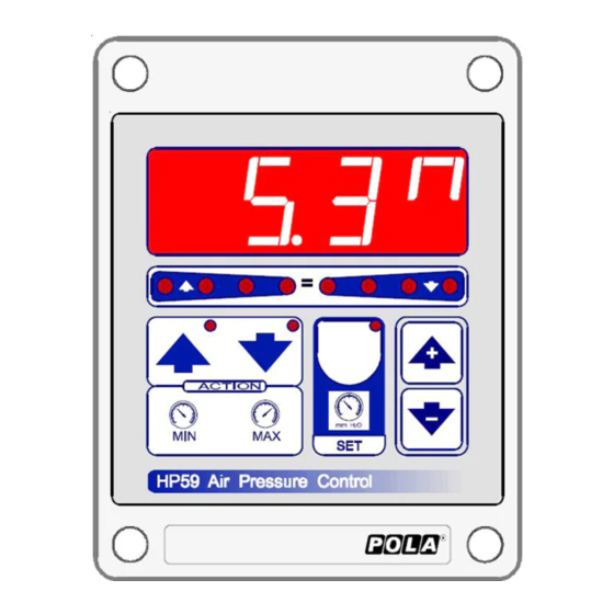 POLA HP59/W - Air Pressure Controller Handbook Manual