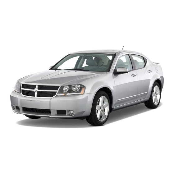 Dodge 2009 Avenger Owner's Manual