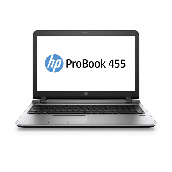HP ProBook 455 G3 Notebook PC Manuals