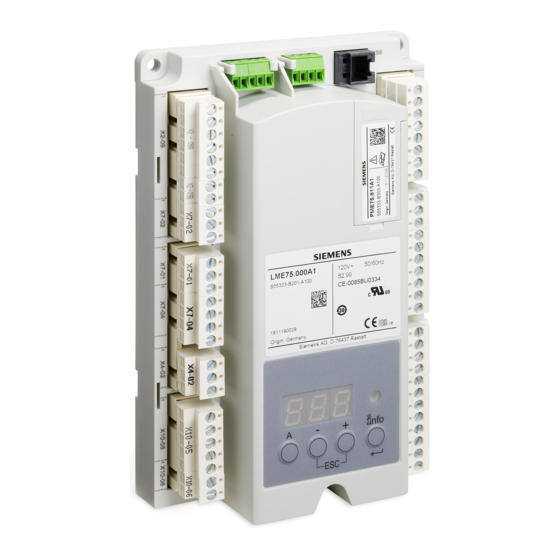 Siemens LME7 Series Technical Instructions