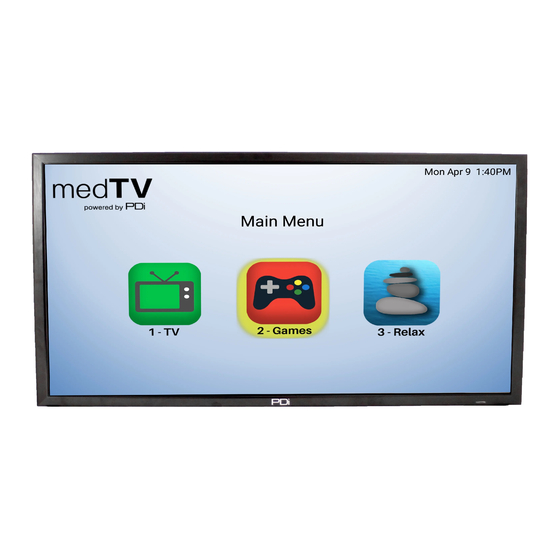 PDi medTV SMART A Series User Manual