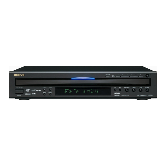 Onkyo DV-CP706 Service Manual